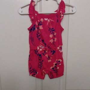 Floral Pink Kids Romper